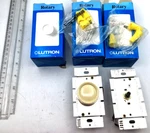 Lutron Lot 3, 600W Single Pole Push On/off Dimmer 120V, Ivory D-600P-IV Read. Fixed Price $30.00.