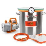 Bacoeng Gallon 4.5 Cfm Tempered Glass Lid Vacuum Chamber With Pump, Degassi.... Fixed Price $337.29.
