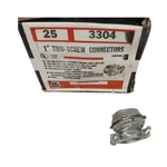 Thomas Betts-t&b 3304 1" Two-screw Connectors Zinc Die-cast Box Of 25 New. Fixed Price $69.99.