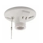 Eaton Wiring Devices S860W-SP Lmphldr W/2P2W Recp Pullchain Plastic Wh 1EA. Fixed Price $13.47.