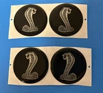 1969 Shelby 350, GT500 Magnum Cobra Snake Wheel Center Cap Decals. Fixed Price $16.00.