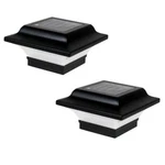 Classy Caps Imperial 2.5X2.5 Outdoor Black Cast Aluminum Led Solar Post 2PK. Fixed Price $35.40.