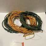 Lot Of 16/2 Extension Cords (1) 50' ORANGE/(2) 30' Green. Jacket Damage. Works. Fixed Price $28.50.