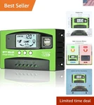 Efficient 30A Mppt Solar Charge Controller With Lcd Safe For All Batteries. Fixed Price $30.99.