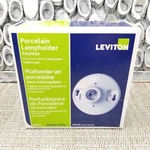 Leviton 9875 Porcelain White Lampholder Keyless W/ Knockouts Single Screw Nib. Fixed Price $8.26.