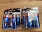 (2 Packs) 4 Per - Rayovac High Energy Long Lasting Size D Batteries (new). Fixed Price $21.99.