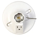 Allied Moulded LH-13P Medium Pull Chain Lamp Holder For Grounded Outlet. Fixed Price $14.48.