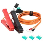 Cuzec Battery Alligator Clips, 12/24V, 12AWG Cable With 30A Fuse, 6.5FT/198CM. Fixed Price $21.05.