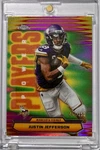 2025 Topps Chrome Power Players Justin Jefferson #PP-22 Pink Refractor /250. Fixed Price $25.00.