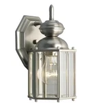 Progress Lighting Brassguard 1-LIGHT Brushed Nickel Outdoor Wall Lantern. Fixed Price $34.99.
