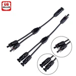 Solar Panel Y Branch Cable Connection Waterproof Adapter Connector Extension Us. Fixed Price $8.98.