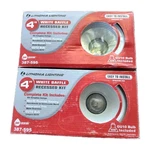 Lot Of 2 Lithonia Lighting 4" White Baffle Recessed Kits Model 387 595 New. Fixed Price $24.95.