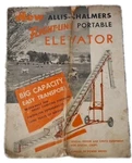 Vintage Allis Chalmers Flight-line Portable Elevator Brochure Fold Out. Fixed Price $5.99.
