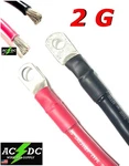 2 Gauge Awg Custom Battery Cables - Solar, Marine, Power Inverter Tinned Wire. Fixed Price $72.49.