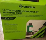 Greenlee 7310SB 11 Ton Hydraulic Knockout Kit With Hand Pump New. Fixed Price $1750.00.