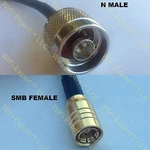 Usa-ca LMR100 N To Smb Female Coaxial Rf Pigtail Cable. Fixed Price $30.24.