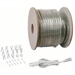 Lumapro 30F523 Led Rope Light 5000K, 150 Ft, 120V W/ Power Cords. Fixed Price $319.99.