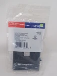 1 Leviton Quickport 2 Flush Mount Wall Plate Black Single Gang 4.5 Inch. Fixed Price $9.99.