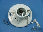 Leviton 9716-C Porcelain Ceiling Lampholder Pull Chain Light Socket W/outlet. Fixed Price $12.34.