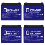 Mighty Max 12V 35AH Gel Battery Replaces Solar Wind Energy Storage - 4 Pack. Fixed Price $319.99.