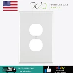 Leviton 1-GANG Duplex Device Receptacle Wallplate, Oversized, Thermoset, 88103. Fixed Price $14.99.