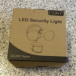 Celavy Led Security Light CE-2201 Series, 15W, Motion Sensor, IP65, White/black. Fixed Price $15.00.