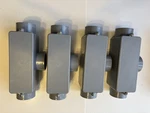 Four (4) Carlon 1-1/2-IN. Type Pvc Access Fitting -E983H. Fixed Price $45.00.