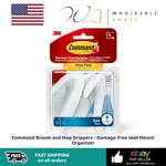 Command Broom Mop Grippers Damage-free Wall Mount Organizer. Fixed Price $17.99.