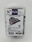 Halex 15803B 3/8 Fmc Emt Flex Duplex Connector 25-PACK Zinc New 6104129 Ul. Fixed Price $22.62.