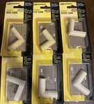 Wiremold C6, Plastic Flat Elbow Cord Cover Ivory PK6 (X11452-6*A). Fixed Price $13.99.