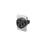 Hubbell HBL9450A RECEPT,BLACK,50 A,3P4W,BACK; SIDE,1PK 5Z885. Fixed Price $179.70.