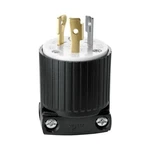 Eaton L520P Locking Electrical Plug, 125 V, A, P, 3 W, Black And White. Fixed Price $15.07.