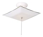 517805 Traditional 2LIGHT Indoor Semiflush Ceiling Mount Square Frosted Glass Be. Fixed Price $36.65.