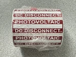 New Hellermanntyton 596-00238 Photovoltaic Dc Disconnect Labels Roll Of 50. Fixed Price $19.95.
