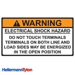 Pack Of 10: Hellermann Tyton Solar Label Warning - Electric Shock QTY1. Fixed Price $9.98.