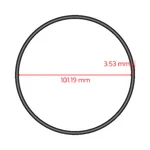 OR242 AS568-242 O-rings Buna-n, 70 Durometer, Black, Nbr, Nitrile 10 Pack. Fixed Price $6.00.