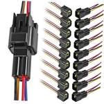 Aitrip 10PCS Electrical Waterproof Connector,male And Female 4 Pin. Fixed Price $28.54.