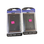 Amerelle Decor Modern Style Wall Plate Blank Aged Bronze 149BDB *2 Pack Open Box. Fixed Price $18.00.