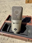 Neumann 149 Tube Silver Wired Condenser Mic W/ Power Supply Case. Fixed Price $4888.00.