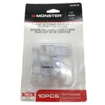 Monster 140166-00 Category 5E Crimp-on RJ45 Connector Plugs 10PCS New Old Stock. Fixed Price $5.95.