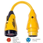 Marinco P504-30 Eel 30A-125V Female To 50A-125/250V Pigtail Adapter Yellow. Fixed Price $226.51.