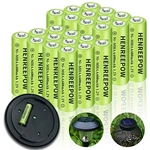 Rechargeable Aa Solar Batteries 1.2V Ni-mh For Outdoor Lights, 24-PACK. Fixed Price $35.99.