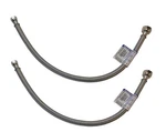 Eastman 48005N Steel Flex 20" Faucet Connectors (2) Pack (1/2" Fip 3/8" Comp). Fixed Price $7.60.