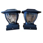 Maxsa Innovations Solar Powered Wave Post Cap Deck Fence Lights 2-PACK Open Box. Fixed Price $24.32.