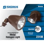 4 Pack Sigma Bronze Floodlight Lampholder 100W All Weather With 3 Outlet Boxes. Fixed Price $50.00.