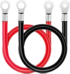 6 Awg 20 Inch Each Battery Power Inverter Cables W/tinned Wire Terminals Red Bla. Fixed Price $12.11.
