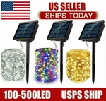 100-500 Led Solar Power String Fairy Lights Garden Outdoor Party Xmas Lamp Decor. Fixed Price $11.99.