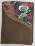 Zep-pro Nebraska Cornhuskers Fence Row Camo Leather Trifold Wallet Tin Gift Box. Fixed Price $52.00.