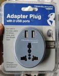 Conair Travelsmart Plug Eu Adapter W/2 Usb Ports Connects 3 Devices. Fixed Price $13.95.