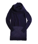 W118 Womens Turtleneck Cable Knit Sweater, Purple, Small. Fixed Price $33.99.
